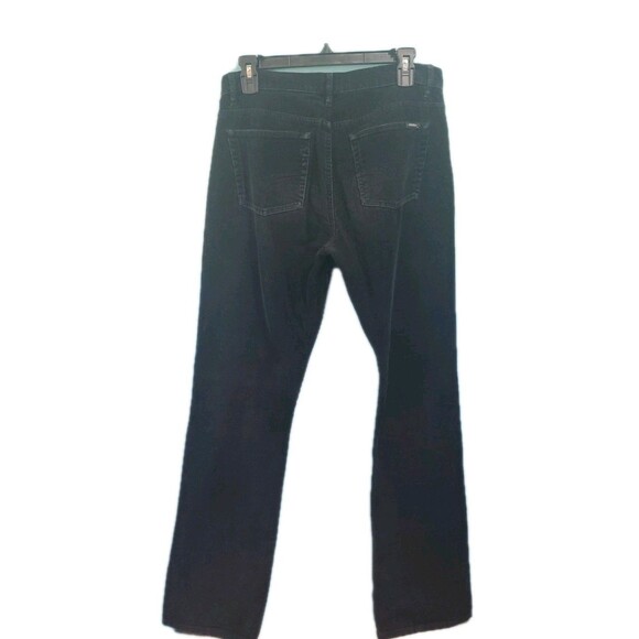 Guess Corduroy Pants Sz 29 Straight Leg Mid Rise Black Made In The USA Y2K - Picture 9 of 14